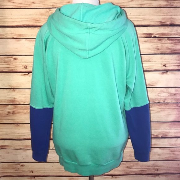 STELLA MCCARTNEY X ADIDAS Athleisure Sport Green Long Hoodie Jumper - Picture 16 of 16